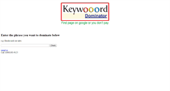 Desktop Screenshot of keyworddominator.com