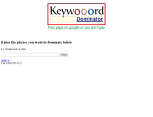 Tablet Screenshot of keyworddominator.com